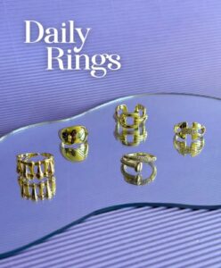Anillos elegantes de uso diario para mujer