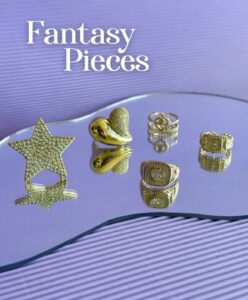 Colección fantasy de anillos elegantes y sofisticados